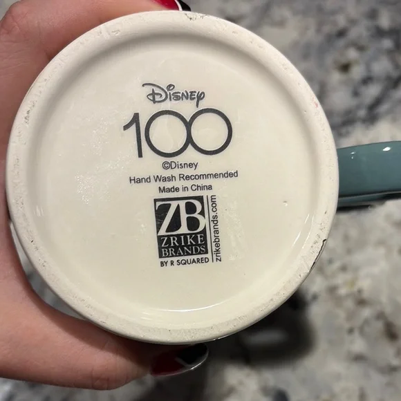 Disney 100 Years Mickey Mouse Mug with Teal Handle - Picture 4 of 4